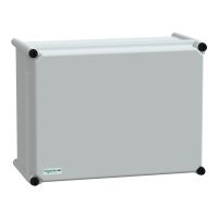 Puszka poliestrowa PLS pokrywa pełna poliwęglanowa IP65 270x360x180 mm Thalassa | NSYPLSC2736G Schneider Electric