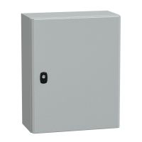Obudowa wisząca Spacial S3D drzwi gładkie b/pł. mont 500x400x200 (WxSxG) IP66 IK10 RAL7035, Special | NSYS3D5420 Schneider Electric