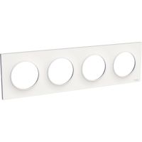 Ramka poczwórna, biała ODACE Styl | S52P708 Schneider Electric
