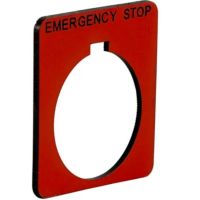 Legenda do przycisku Fi-30mm T K, oznakowana "Emergency Stop" | 9001KN205RP Schneider Electric