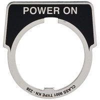 Legenda do przycisku Fi-30mm T K, oznakowana "Power On" | 9001KN238 Schneider Electric