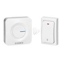 Dzwonek bezprzewodowy ONDO AC, sieciowy, przycisk bezbateryjny, learning system, 36 dźwięków, 200m | OR-DB-MT-156/W Orno