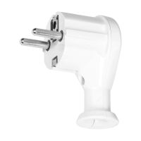 Wtyczka kątowa 2P+Z, Uni-Schuko, biała | OR-AE-13261/W Orno