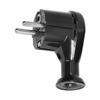 Wtyczka kątowa 2P+Z, Uni-Schuko, czarnyy (zestaw 24szt) | OR-AE-13261/B/24 Orno