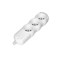 Rozgałęźnik wielogniazdowy 3x2P+Z, biały | OR-AE-13262/W Orno