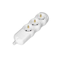 Rozgałęźnik wielogniazdowy 3x2P+Z, Schuko, biały | OR-AE-13262(GS)/W Orno