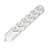 Rozgałęźnik wielogniazdowy 6x2P+Z, Schuko, biały | OR-AE-13268(GS)/W Orno