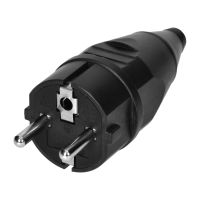 Wtyczka warsztatowa 2P+Z Uni-Schuko, czarnay (zestaw 24szt) | OR-AE-13256/24 Orno