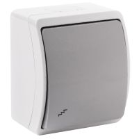 Łącznik schodowy n/t AQUATIC IP44 szary-grafit (zestaw 10szt) | OR-OE-7102/GR/10 Orno