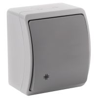 Łącznik krzyżowy n/t AQUATIC IP44 szary-grafit (zestaw 10szt) | OR-OE-7103/GR/10 Orno