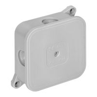 Puszka n/t ECO IP44 400V 4 dławnice gumowe 85x85x35mm szary (zestaw 60szt) | OR-JB-13806/G/60 Orno