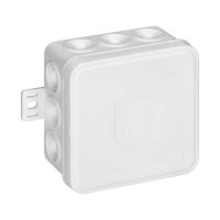 Puszka n/t CLICK IP54 12 przepustów kablowych 75x75x41mm biały | OR-JB-13802/W Orno