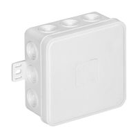 Puszka n/t CLICK IP54 12 przepustów kablowych 85x85x41mm biały | OR-JB-13803/W Orno