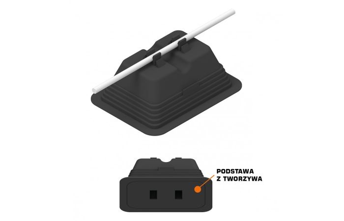 Uchwyt betonowyw tworzywie podstawa z tworzywa prostokątna /TB/ | B931532 An-kom