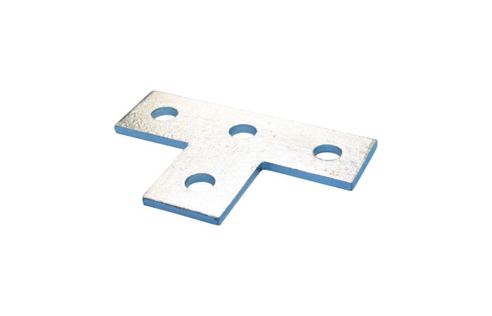 Płytka płaska z czterema otworami, w kształcie litery T, stal, HD, 138mmx90 m, ZEA108 | 387580 Erico