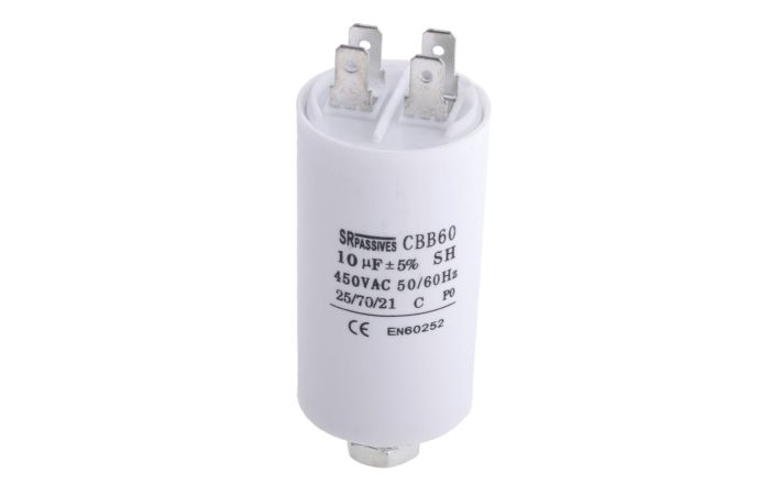 Kondensator do silników 10uF 450V, 30x57mm 25-70 stopni | CBB60E-10/450 Inny