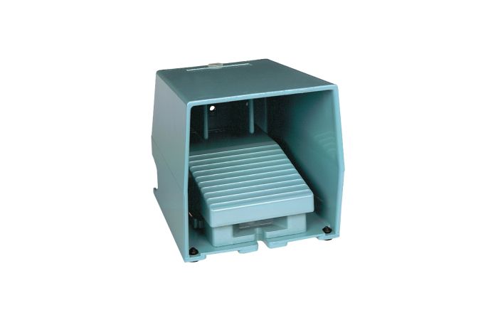 Wyłącznik nożny pojedynczy XPE-M z osłoną ochronną metalik niebieski 2NZ 2NO | XPEM611 Schneider Electric