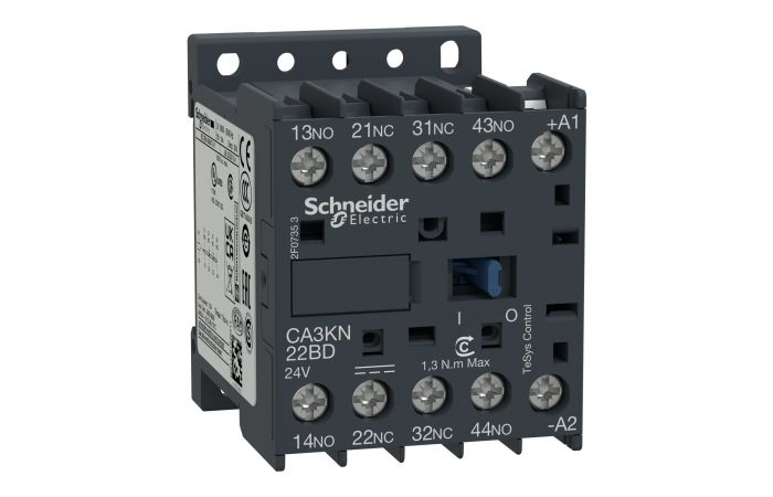 Stycznik pomocniczy 2NO 2NC cewka sterująca 24VDC, TeSys | CA3KN22BD Schneider Electric
