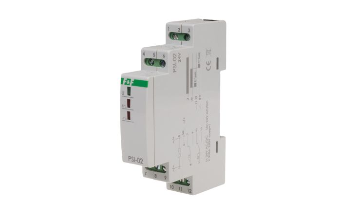 przetwornik sygnału "ciągły na impuls" PSI-02 24V,montaz na szynie DIN | PSI-02-24V F&F