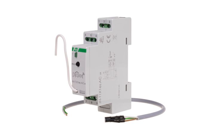 Moduł radiowy RH-T1X1ES-AC-LR czujnika jasności temperatury montaż na szynie DIN | rH-T1X1es-AC-LR F&F
