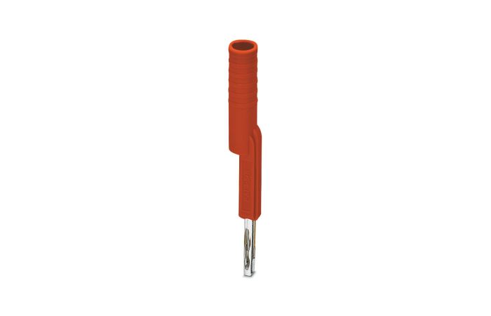 Adapter pomiarowy 4mm do złączek w podziałce 5,2mm i 6,2mm, czerwony | 3035976 Phoenix Contact