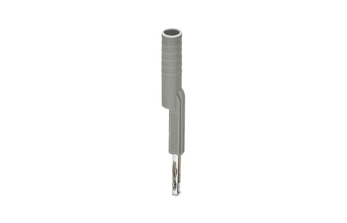 Adapter pomiarowy 4 mm do złączek w podziałce 5,2 mm i 6,2 mm, szary | 3035982 Phoenix Contact
