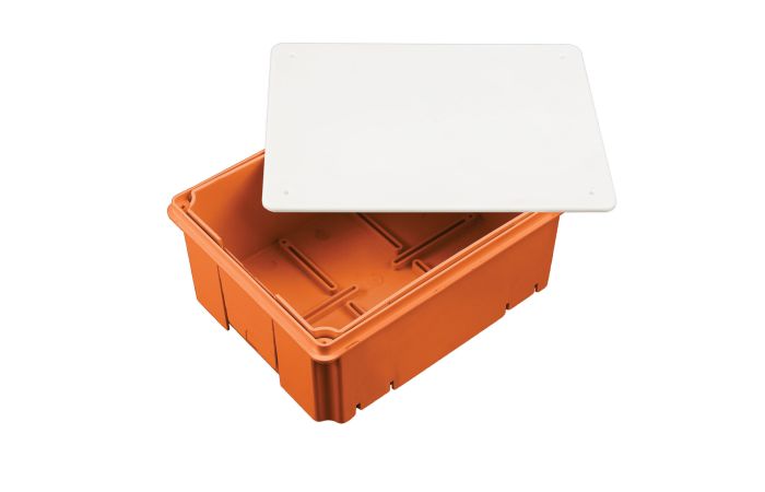 Puszka do złącza odgromowego 210x165x80-150mm, pomarańczowa z pokrywą białą | R.8145 Pawbol
