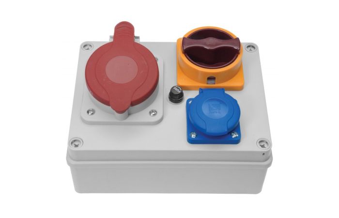 Obudowa R-BOX 190, 1x32A/5p, 1x250V, wył. 0/1 | B.1092W Pawbol