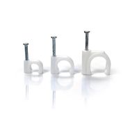 Uchwyt z gwoździem do mocowania przewodów okrągłych typu Flop-O12 (opak 100szt) | FLOP-O12 Trytyt