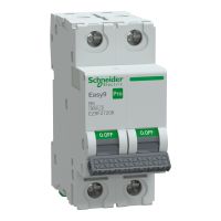Wyłącznik nadprądowy 2P B 6A 6kA, Easy9 Pro EZ9F-B6-2 | EZ9F27206 Schneider Electric