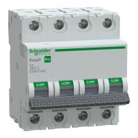 Wyłącznik nadprądowy 4P C 6A 6kA, Easy9 Pro EZ9F-C6-4 | EZ9F57406 Schneider Electric
