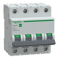 Wyłącznik nadprądowy 4P C 50A 6kA, Easy9 Pro EZ9F-C50-4 | EZ9F57450 Schneider Electric
