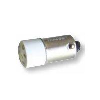 Żarówka sygnalizacyjna z LED, biała 230V AC/DC, Ba9s | NYGL-ACDC230W Tracon