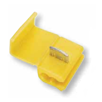 Łączka zatrzaskowa - nożowa (PCV), miedź cynowana, żółta 4-6mm2, 50V, max. 50 A | SL-dubel Tracon