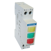 Modułowa lampka sygnalizacyjna LED, zielona/żółta/czerwona 3×230V AC | SLJL-AC230-SZP Tracon