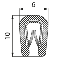 Osłona krawędziowa MCA 1,0-2,0mm, RAL9005 czarny (opak 100m) MCA002AB12 | MCA002AB12 Morek