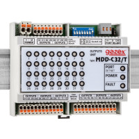 Adresowalny moduł sterujący, RS491 MDD-C32/T | MDD-C32/T Gazex