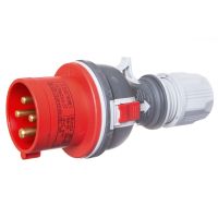 Wtyczka przenośna prosta 16A 4P 400V IP44 3P+Z TWIST WPP  | 922071 Elektromet