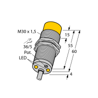 Czujnik indukcyjny DNI20U-M30-AP4X2 | 1582233 Turck