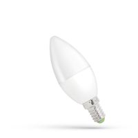 Lampa LED 6W 520lm WW 3000K E14 230V świeczka matowa ciepła biała | WOJ+13026 Wojnarowscy