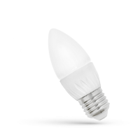 Lampa LED świecowa E-27 230V 4W CW Spectrum | WOJ+13037 Wojnarowscy