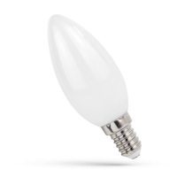 Lampa LED COG 4W 400lm WW 2700K E14 230V MILKY świeczka matowa ciepła biała | WOJ+14069 Wojnarowscy