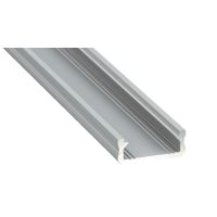Profil D nawierzchniowy 2m srebrny anodowany AL-PROFIL D 6,3x16mm | 10-0044-20 LED Labs