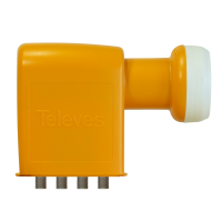 Konwerter LNB Offset Quad (4 wyjścia Hh/Vh/Hl/Vl) W.60dB | 761001 Televes