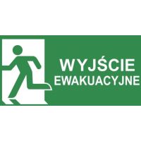 Piktogram 125x250, 35 wyjście ewakuacyjne lewostronne | PS35 Awex