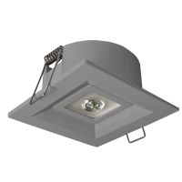 Oprawa LOVATO P ECO LED IP20 2W (opt. Uniwersalna) 1h jednozadaniowa szara | LVPU/2W/E/1/SE/X/GR Awex