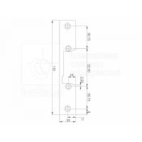 Płaskownik montażowy 130mm, szary YFP130G YOTOGI | YFP130G Volta Spółka