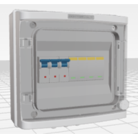 Rozdzielnica PV UV AC Doktorvolt do 12,5kW 3-fazowa 1xB25 3p 1x ochronnik T2, zalecany kabel 5x4mm2 | DV-1321-FOT Doktorvolt