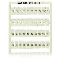 Ramka z oznacznikami WSB, jako karta, biały (arkusz) | 209-674 Wago