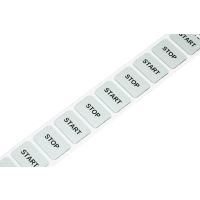 Tabliczka na przycisk bez nadruku 27x19mm, srebrna | 210-852 Wago